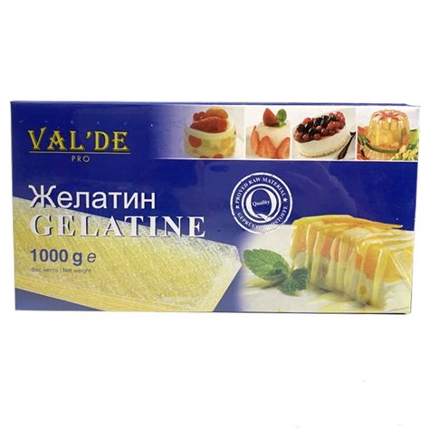 Желатин листовой Val'De 50 г - В интернет магазине Все Кондитеру вы ...