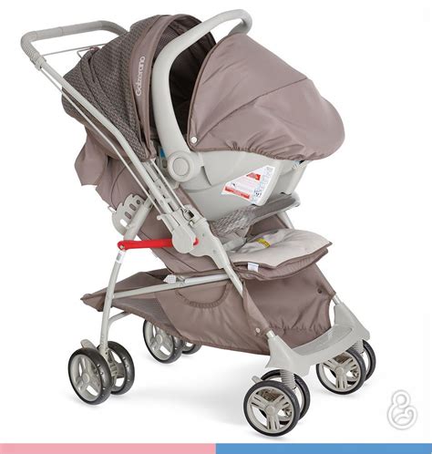 Carrinho Reversível Maranello II Travel System Cappuccino Bebê