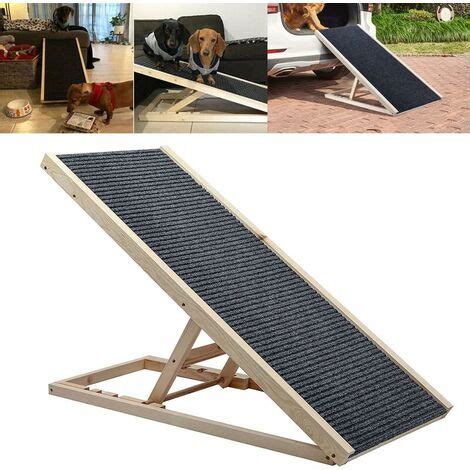 Rampe Pour Chien Rampe Pour Chien De Compagnie Hauteur R Glable Tapis