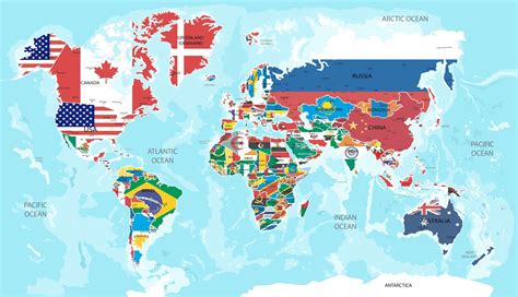 Planisferio Del Mundo Con Nombres - bourque