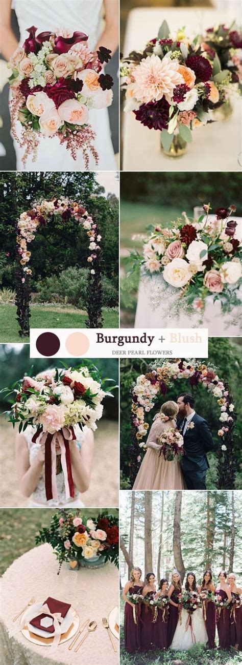 Burgundy Wedding Colors Fall Wedding Colors Wedding Color Schemes