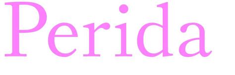 perida   girls meaning popularity  origin