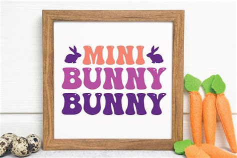 Mini Bunny Retro SVG Graphic By Creativealomgir2004 Creative Fabrica