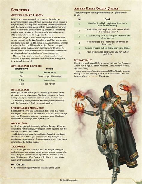 Sorcerer Subclasses The Homebrewery