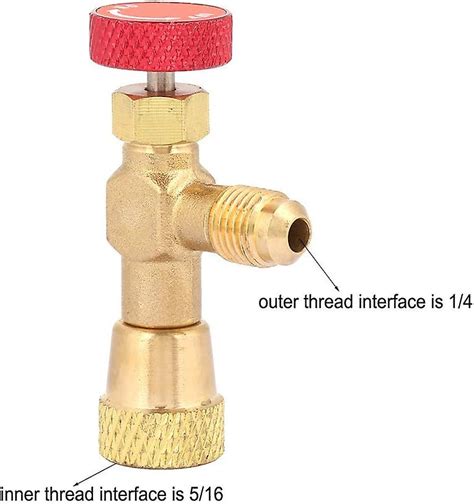 Vanne de contrôle de débit R410a Vanne de charge de réfrigérant 1 4