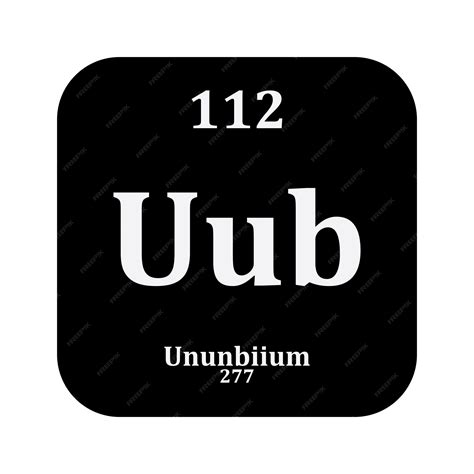 Premium Vector | Ununbiium chemistry iconchemical element in the ...