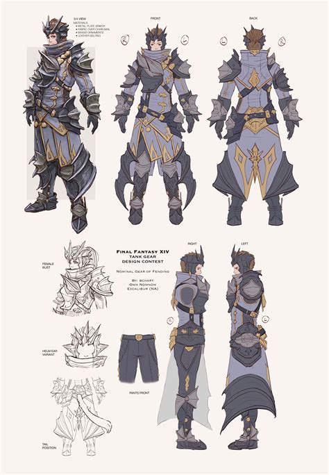 Gear Design Contest (Tank Edition) Finalists : ffxiv