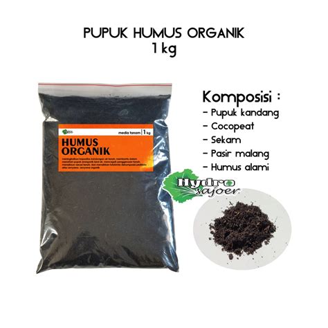 Jual Pupuk Humus Organik Kemasan Kg Shopee Indonesia