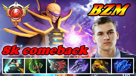 Bzm Grandmaster Invoker Best Of EU Mid 8k Comeback Dota 2 Invoker