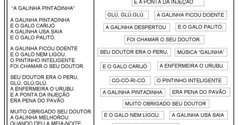 Letra Musica Galinha Pintadinha - 8