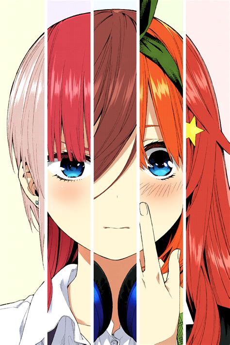 5 Toubun No Hanayome Nakano Nino Anime Anime Girls Nakano Itsuki Artwork Portrait Nakano