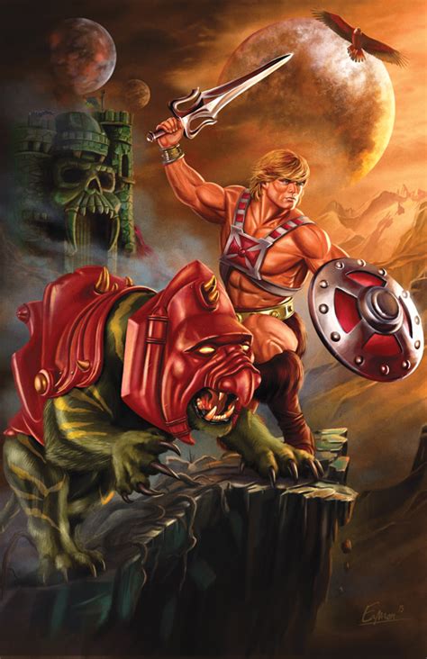 He-Man and Battle Cat print by Eamonodonoghue on DeviantArt