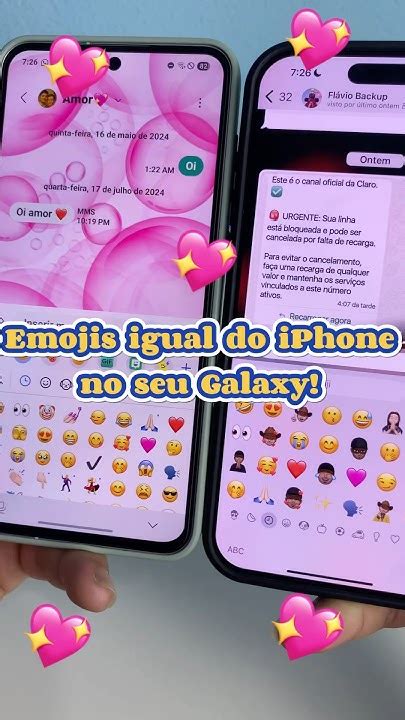 Como Deixar Os Emojis Do Android Igual Do Iphone - Como ter os emojis igual do iPhone no Samsung! #android #smartphone # ...