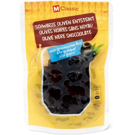 M Classic Schwarze Oliven Entsteint Migros