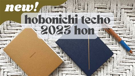 2023 Hobonichi Techo A6 HON Unboxing YouTube