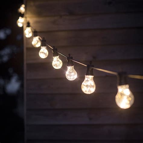 Garden Trading Led Festoon Outside Lights With 10 Or 20 Bulbs - Garden ...