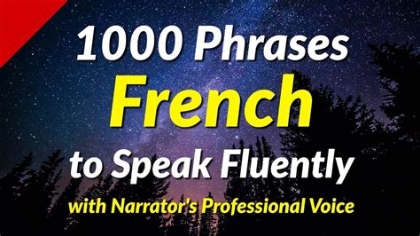 Phrases To Speak French Fluently Youtube