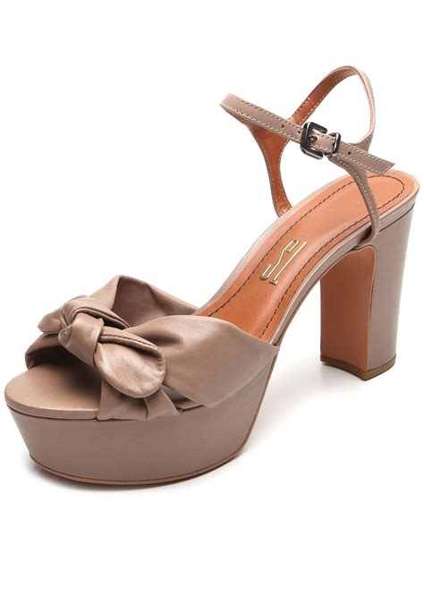 Sand Lia Couro Santa Lolla N Nude Compre Agora Dafiti Brasil