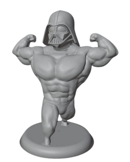 Stl Datei Darth Vader Swole Modell Zum Herunterladen Und D Druckencults