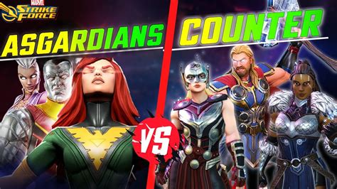 Uncanny X Men Taking Down New Asgardians Alliance War Marvel Strike Force Msf Youtube