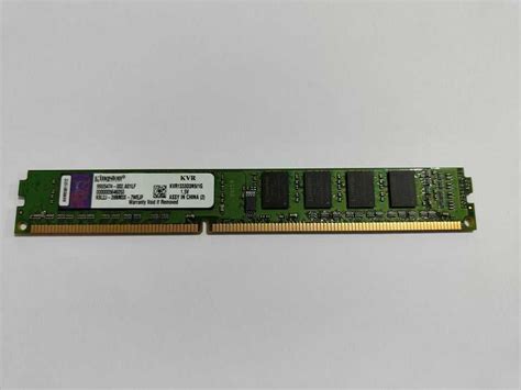 Memória Ram Ddr3 Kingston Kvr1333d3n91g 1gb 1333 Mhz Baixo Perfil