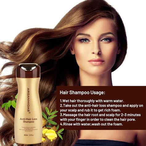 Anti Hair Loss Shampoo Arganmidas Thinning Hair Shampoo For Women And Men Thinning And Fall Hair