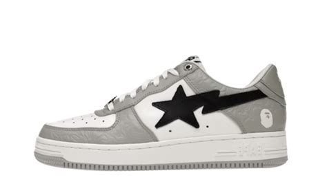 A Bathing Ape Bape Sta Low Grey Black 001fwh701002 Wht A 1h70 291 002 Woovin