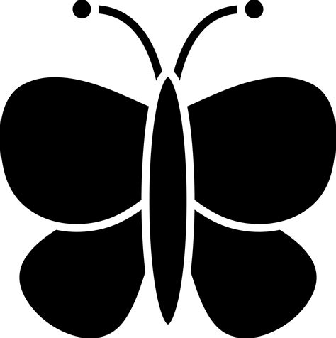 Vector illustration of butterfly in Black and White color. 24275752 ...