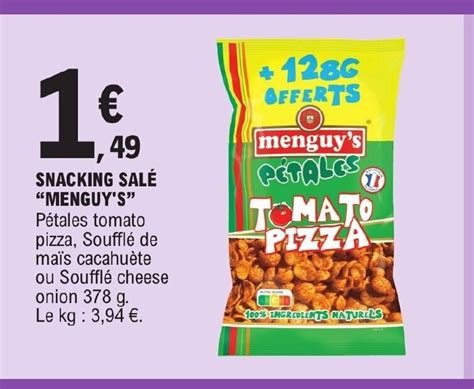 Promo Snacking Salé Menguy s chez E Leclerc