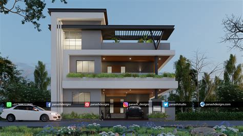 Panash Designs Modern House Design 3d Elevation