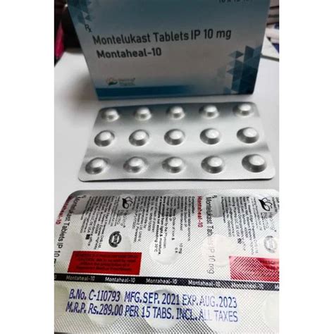 Montelukast Sodium Tablet 10 Mg At Best Price In Nagpur Ss Medex