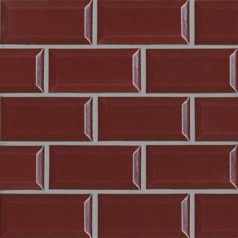 District Burgundy Red District Porcelain Tiles