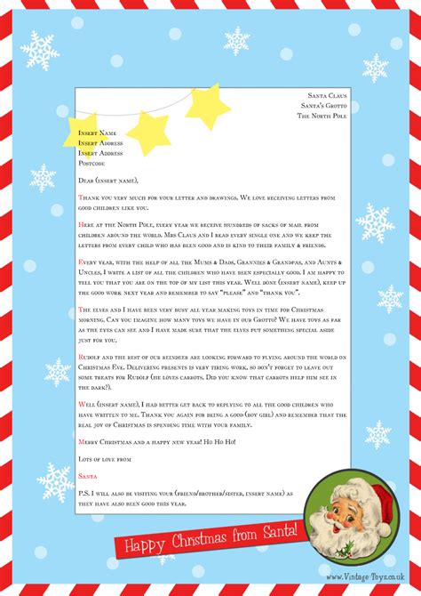 Santa Response Letter Template Collection Letter Template Collection