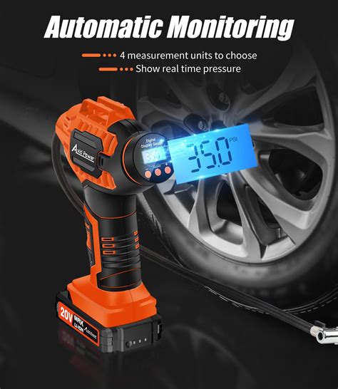 Snapklik Avid Power Tire Inflator Car Air Compressor 20V Cordless