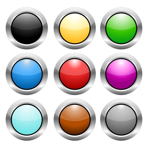 Round Steel Buttons Free Svg