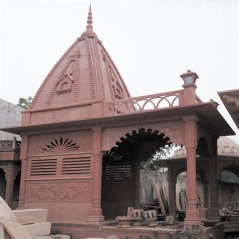 15 Feet Red Sandstone Temple At Rs 465000 In Dausa ID 24695404312