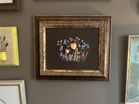 Framing & Watercolor Ribbon Embroidery