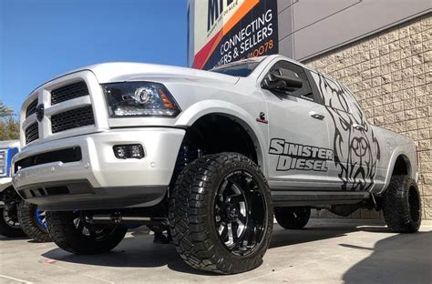 Ram Equipped With A Fabtech Radius Arm Lift Kit And Dirt Logic