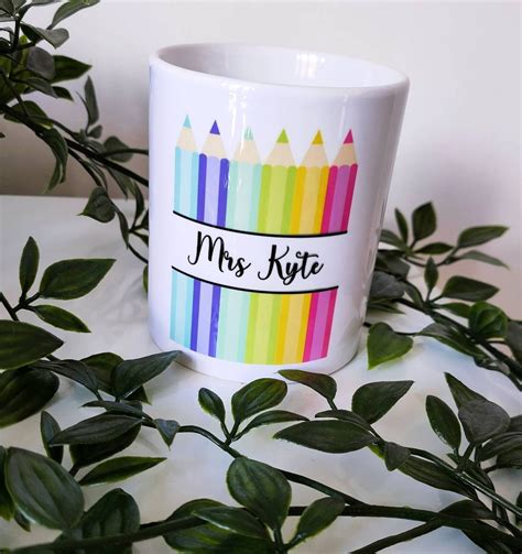 Personalised Teacher Pen Pot Teacher Ts Custom Teacher Pencil Pot Desk Storage End Of Year