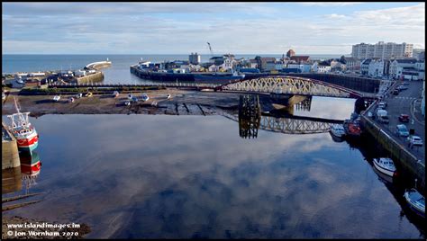 Aerial View At Ramsey Harbour Isle Of Man 61220