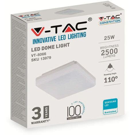 V Tac Led Wand Und Decken Leuchte Vt Sq Eek E W