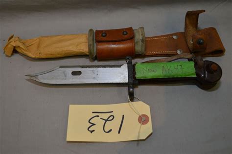 Ak 47 Bayonet Wscabbard And Frog Appears Unissued