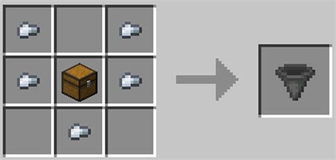 Craft Hoppers With Iron Nuggets Minecraft Data Pack