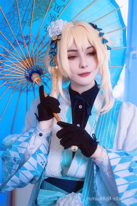 Lumine In Inazuma Kimono Cosplay 👘 Genshin Impact Hoyolab