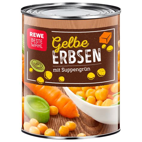 Rewe Beste Wahl Gelbe Erbsen Mit Suppengr N Ml Bei Rewe Online