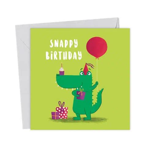 Crocodile Snappy Birthday Card You Said It