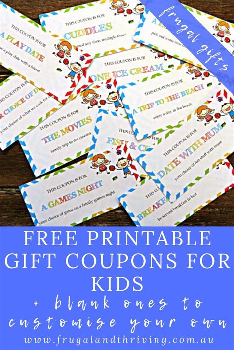 Free Printable Coupons for Kids - A Fun Budget Christmas Gift | Free ...