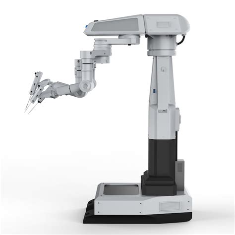 Premium Photo 3d Rendering Robot Surgery Machine On White Background