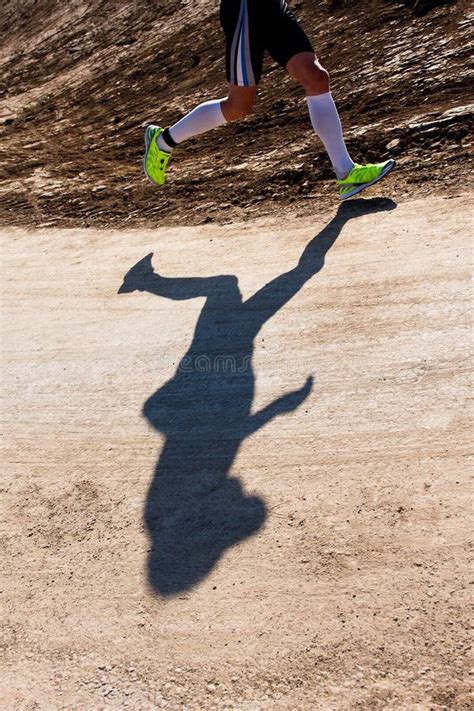 Shadow of a runner stock image. Image of active, moving - 21636419