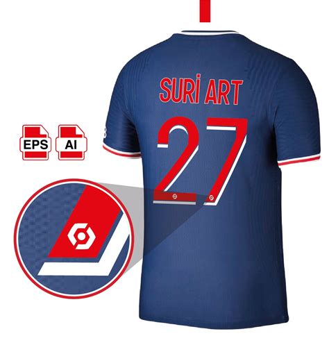 Font Vector Psg Paris Saint Germain Ligue 1 2020 2021 Font Etsy